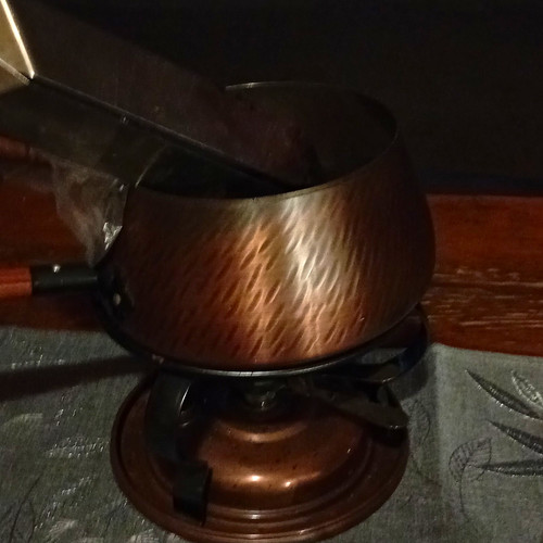 Käsefondue set kupferfarben - käsefondue-set,