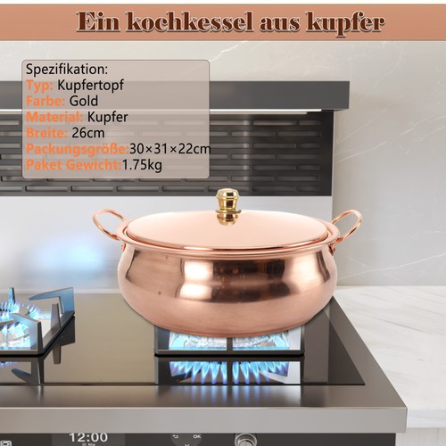 Kupfertopf kupferkochtopf 26cm - kupfertopf,
