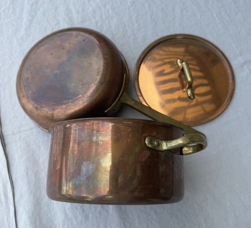Vintage kupfertopf und - vintage,