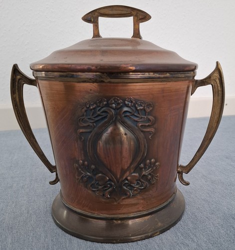Kupfertopf mit ornament und - ornament,