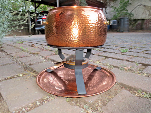 Vintage großer fonduetopf - großer,