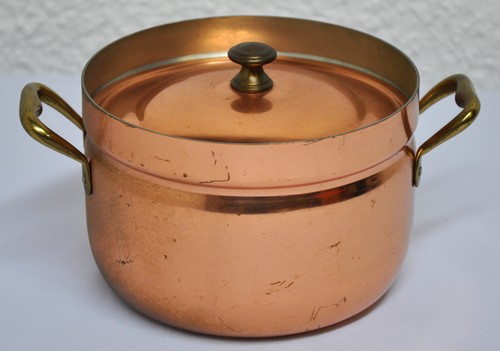 Kupfer topf mit deckel - kupfer,