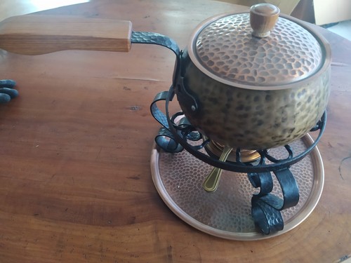 Fondue topf kupfer - fondue,