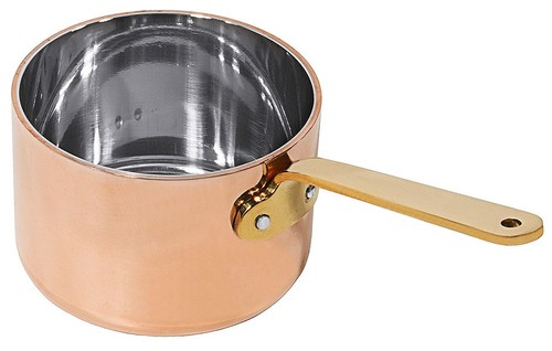 Stielkasserolle kupfer mit - kupfer,