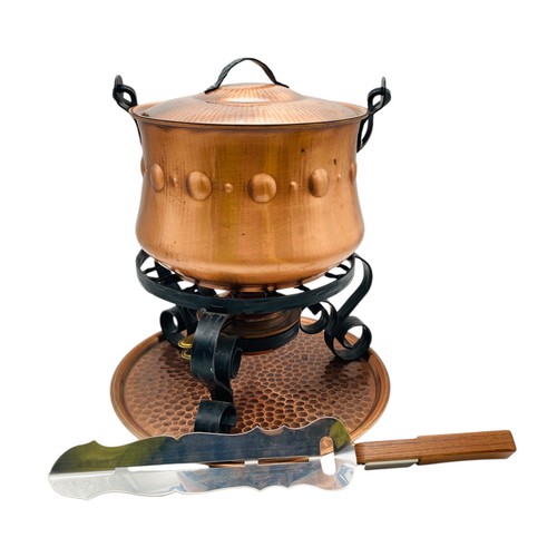 Fondue topf vintage kupfer - fondue,